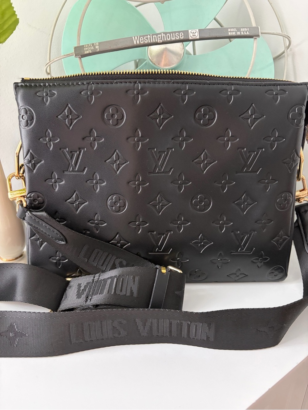 Monogram Black Crossbody Bag